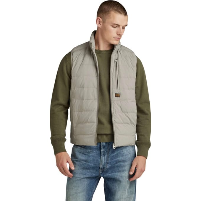 Regular fit bodywarmer in Stiksels Model 'Foundation'