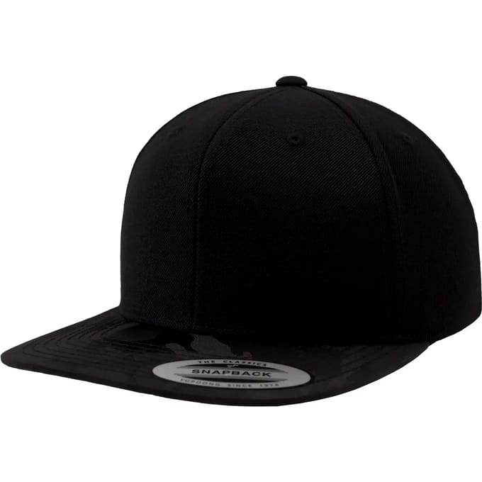 Flexfit - Camo Visor Snapback black camo one size Snapback Pet - Zwart