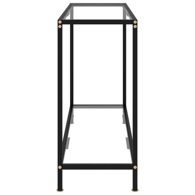 vidaXL - Wandtafel - 100x35x75 - cm - gehard - glas - transparant