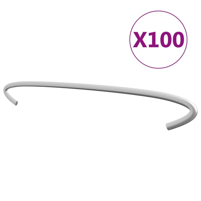 vidaXL - Gabionhaken - 100 - st - 30 - cm - gegalvaniseerd - staal