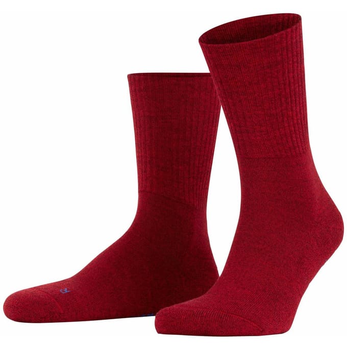 FALKE Walkie Light eenkleurig wol functioneel materiaal sokken unisex rood - maat 37-38