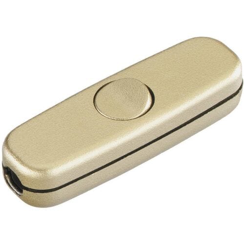 interBär 5055-010.01 Snoerschakelaar Goud 1x uit/aan 3 A 1 stuk(s)
