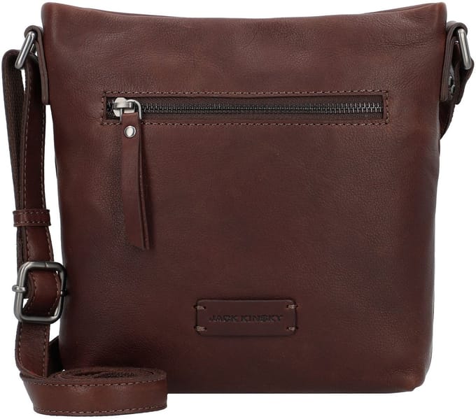 Jack Kinsky Montreal Schoudertas Leer 19 cm - Dames - mokka