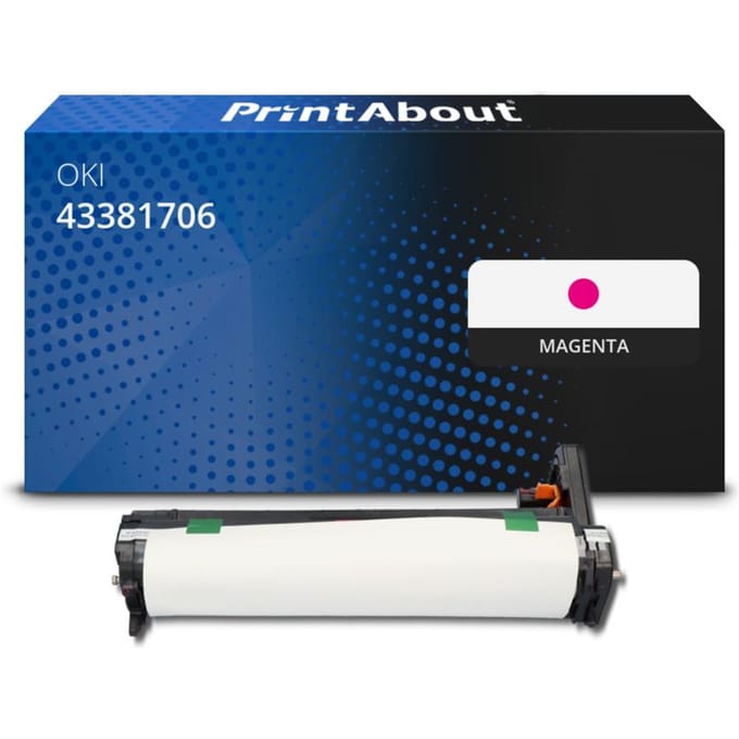 PrintAbout huismerk Drum 43381706 Magenta Geschikt voor OKI