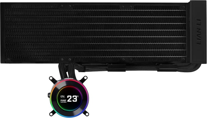 Waterkoelingsset Computer - PC Koeler - Optimale Koeling - Rond IPS LCD - 40cm Radiator - Zwart
