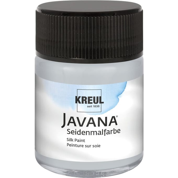 KREUL Javana Zijdeverf, 50 ml - Zilvergrijs