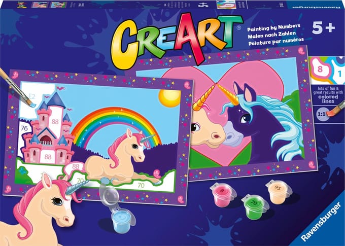 Ravensburger CreArt Magical Unicorns - Schilderen op nummer voor kinderen