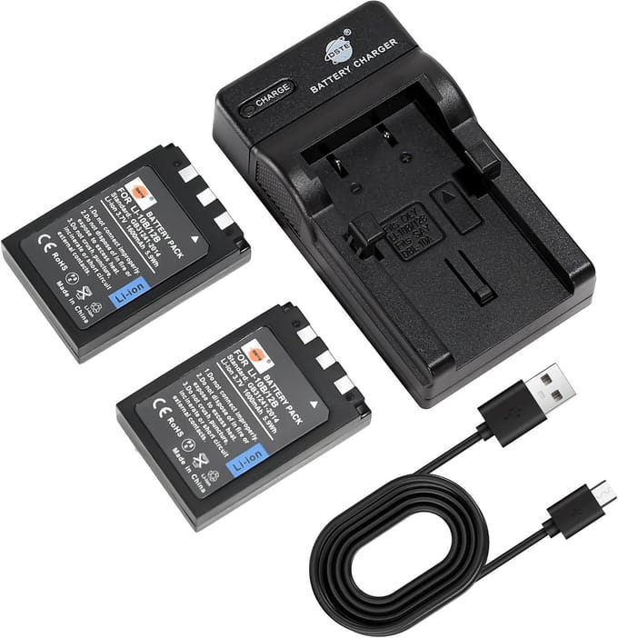 Camera Accu Set - Reserve Batterijen - Fotografie - Dubbele Capaciteit - 2x 1800mAh