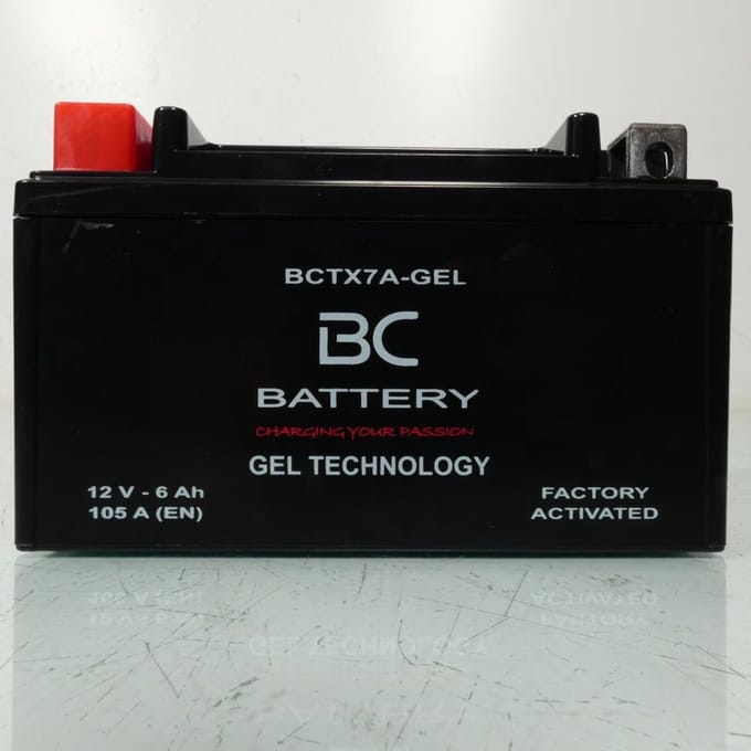 Batterie SLA BC Battery pour Deux Roues Sym YTX7A / 12V 6Ah Neuf