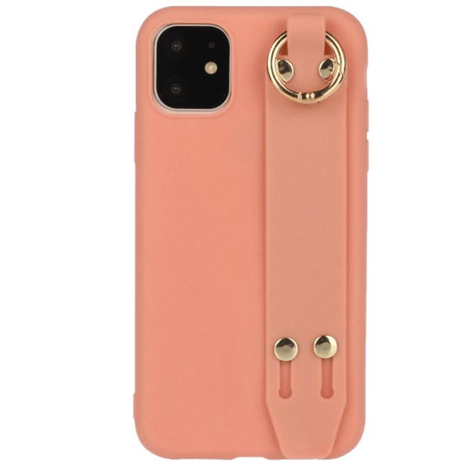 Comfycase iPhone 12 Mini Strap Holder Case Oranje