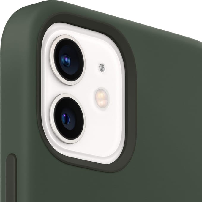 Silicone Backcover MagSafe voor de Apple iPhone 12 Mini - Cypress Green