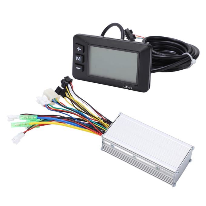 36V 48V Borstelloze Motor Controller GD01 LCD Display 130X Duim Gashendel 8C Trapondersteuning Sensor Kit white