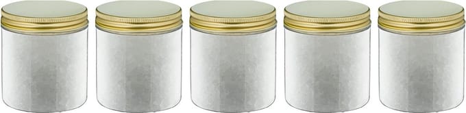 Claudius Badzout No Scent No Colour - 300 gram - Pot met gouden deksel - set van 5 stuks