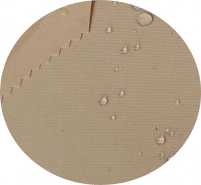 Waterdichte stof -156 cm breed zand beige