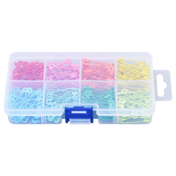 240 stuks kleurrijke veiligheidsspelden 32 mm roestvrijstalen veiligheidsspelden mini doe-het-zelf naaien quilten gereedschap pink