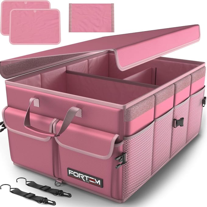 Auto Kofferbak Organizer met Koeler - Opvouwbare Organizer met Compartimenten en Antislip Bodem