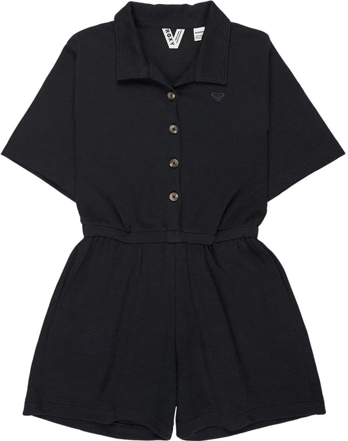 Roxy Tomorrow Dreams Korte Mouw Jurk Zwart 12 Years Meisje