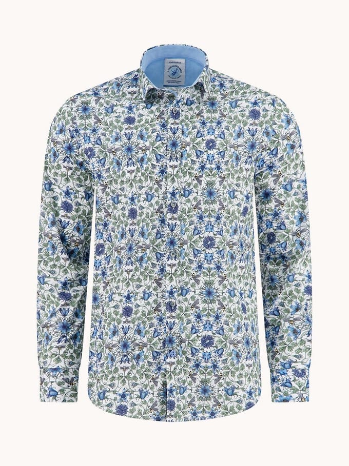 A Fish Named Fred Overhemd Shirt Art Nouveau Thyme (33.007 - 312)