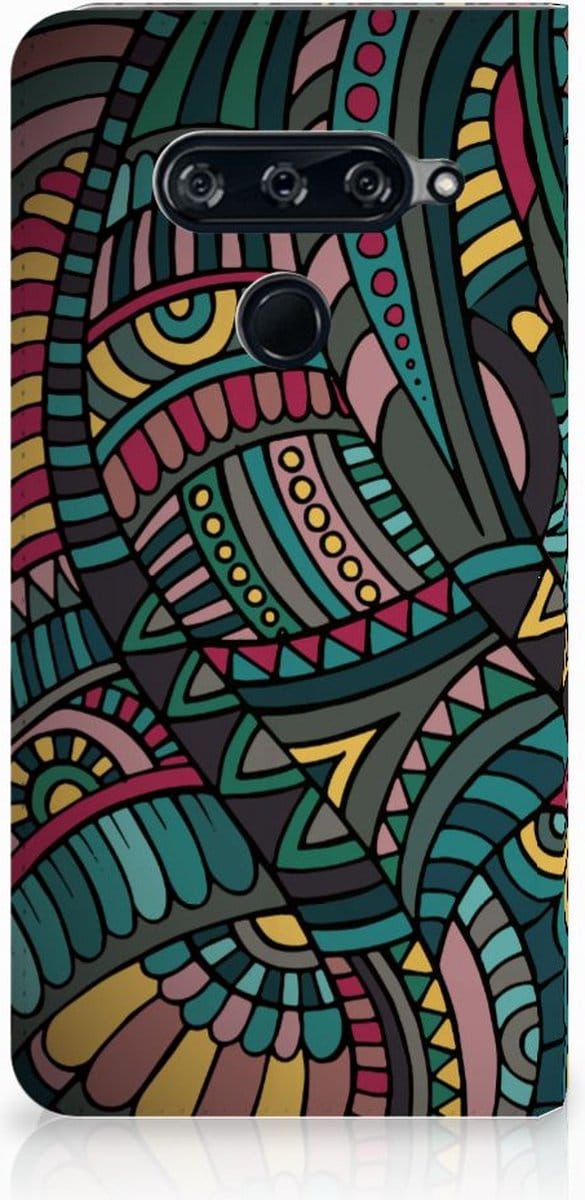 LG V40 Thinq Hoesje met Magneet Aztec