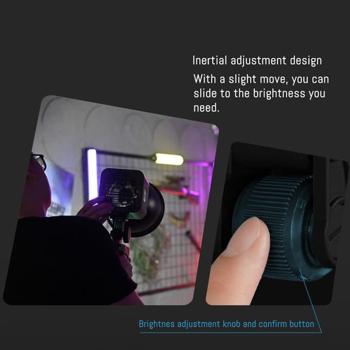 YONGNUO YNLUX100 Compact Handheld LED-videolamp COB Fotografie Invullicht 100W 3200K-5600K EU Plug