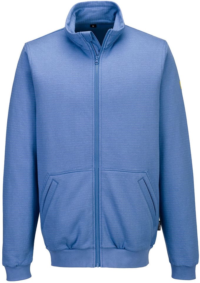 Portwest Anti-statisch ESD Sweatshirt met ritssluiting AS25 - Hamilton Blauw - M