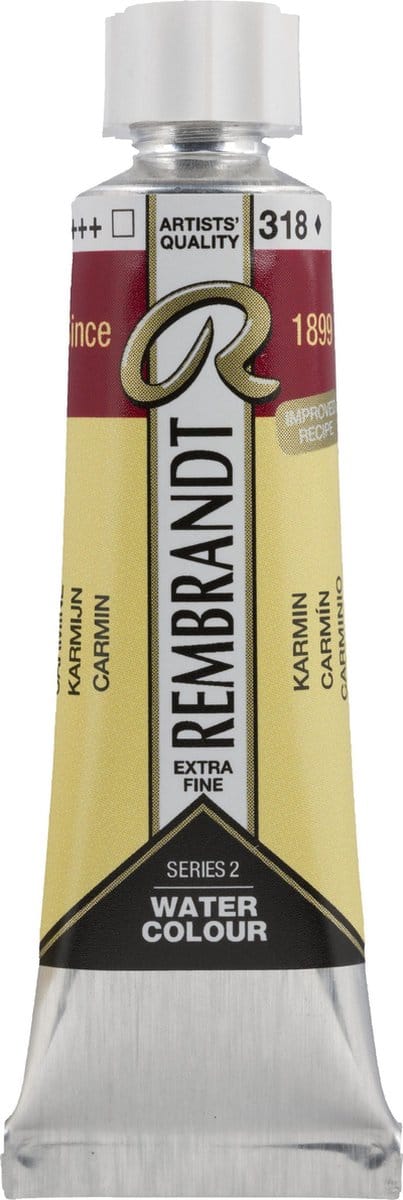 Rembrandt Aquarelverf - tube - Karmijn 318   8712079436643   Verf