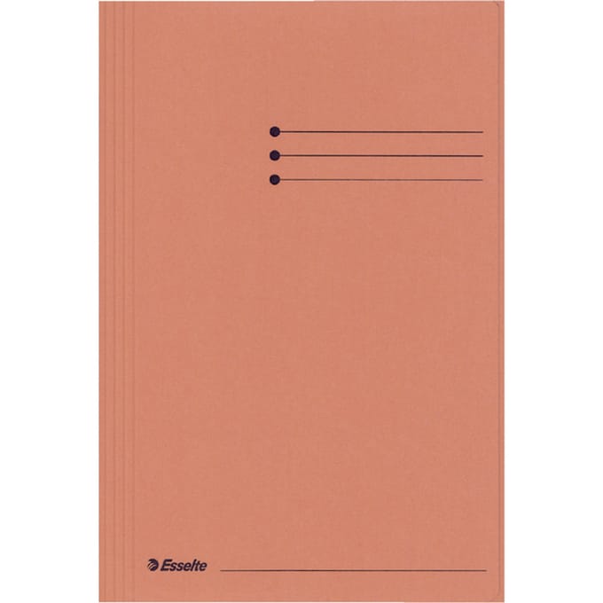 Dossiermap Esselte folio 3 kleppen manilla 275gr oranje