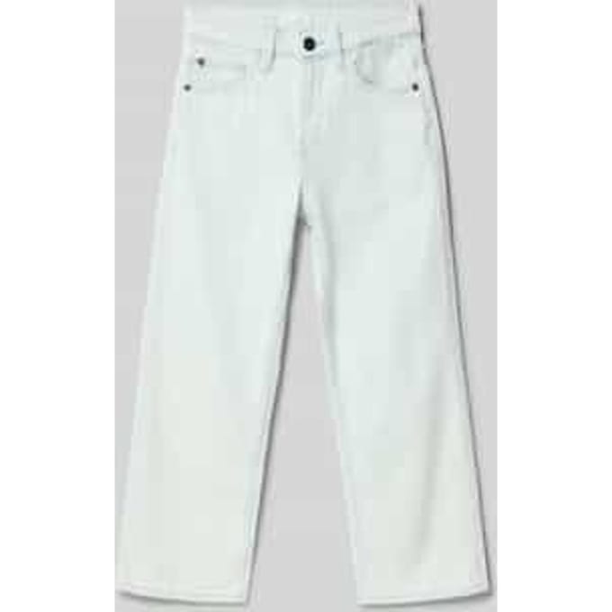 straight fit jeans met logopatch model 'Ilyano'