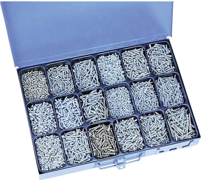 810775 Plaatschroeven assortiment 1650 onderdelen