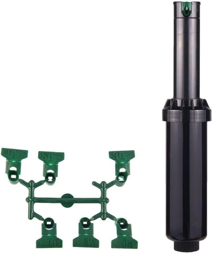 Irrigatie sprinkler - Gazon sproeier - Gazon bewatering - Verstelbare hoek - 1/51 cm - Grijs