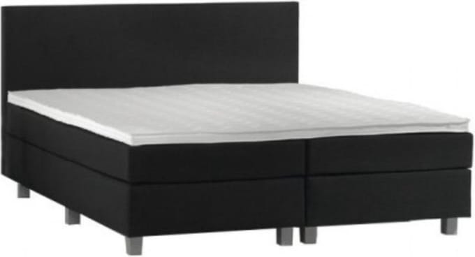 Boxspring Borger 2 persoons  - luxe gestoffeerde boxspring - 2 persoon - zwart 140x200