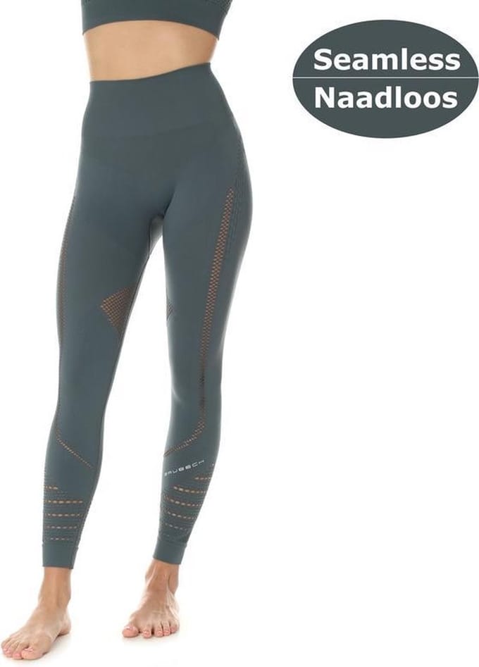 Brubeck Sportlegging Seamless GYM Dames - Functioneel Elegant en Stijlvol - Groen S
