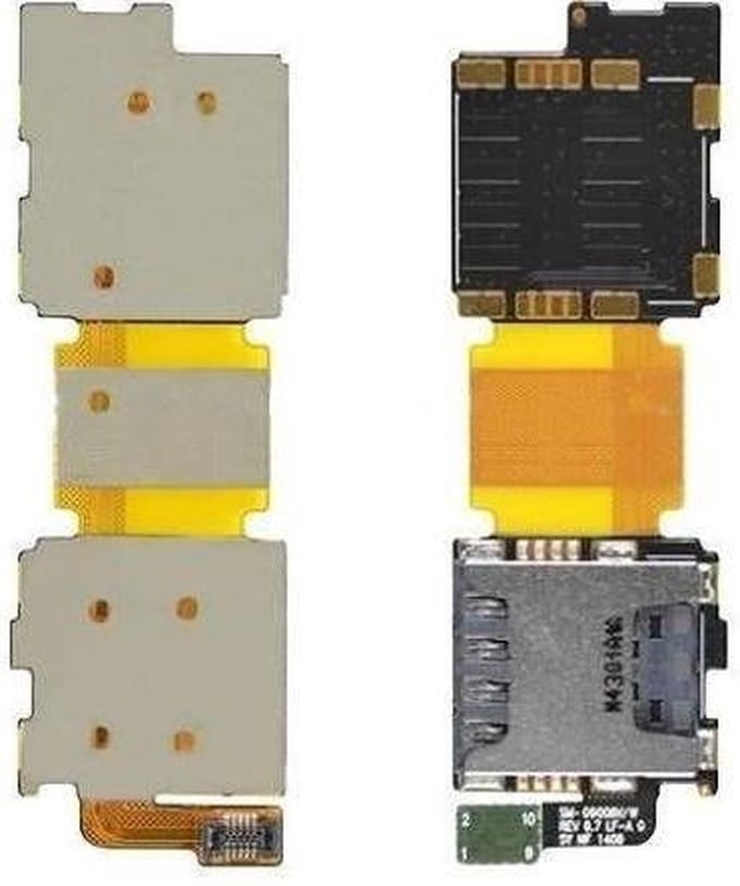 SIM Kaarthouder + SD Lezer Geschikt voor Samsung Galaxy S5