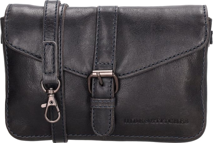 Hide & Stitches Porto Crossbody Schoudertas- Donker navy