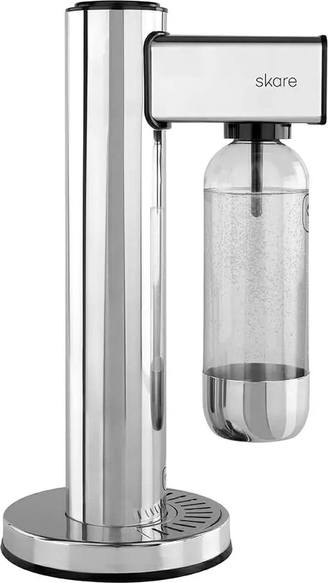 Skare Soda Maker 2 Steel waterbubbelaar zilver