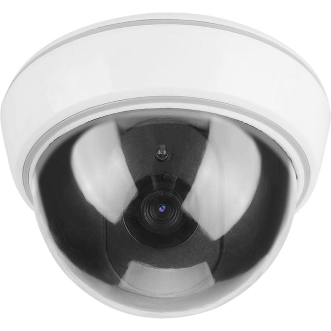 Caméra de simulation dôme factice, fausse alarme de surveillance de sécurité, lumière LED clignotante