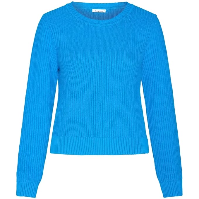Damestrui met ronde hals KnowledgeCotton Apparel Knitted OCS/Vegan