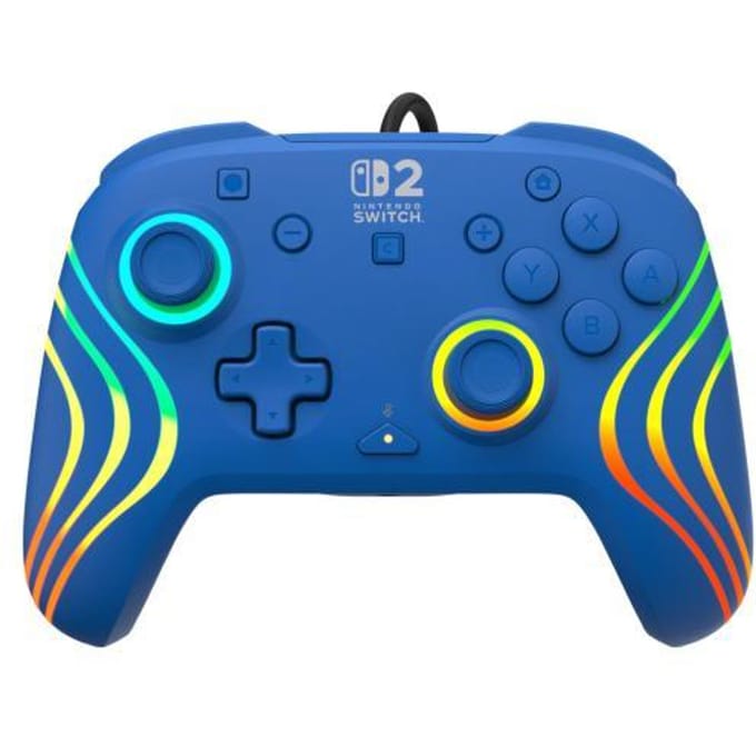 Nintendo Switch 2 Switch 2 Turtle Beach Afterglow Wave Controller met kabel blauw