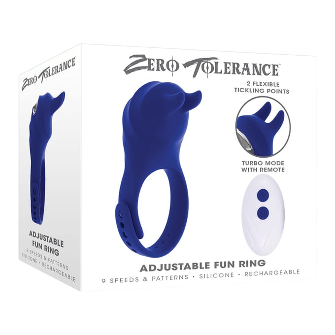 Evolved Zero Tolerance Adjustable Fun Ring Urethrale sonde - Blauw