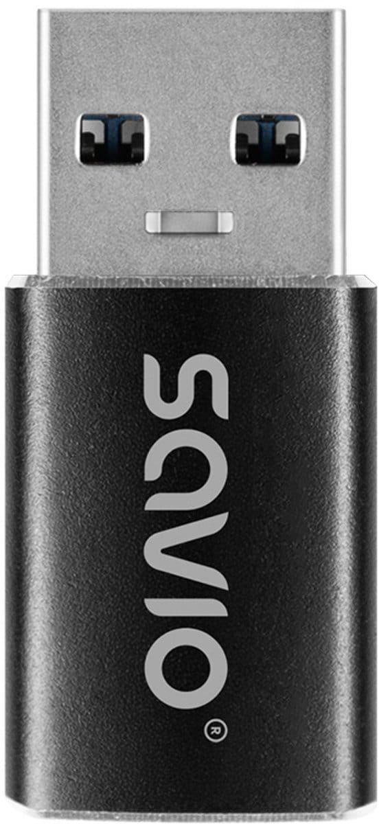 Savio Usb-C-Adapter Voor Laptop En Telefoon Usb-A 3.1 Mini Ak81 Gegevensoverdracht