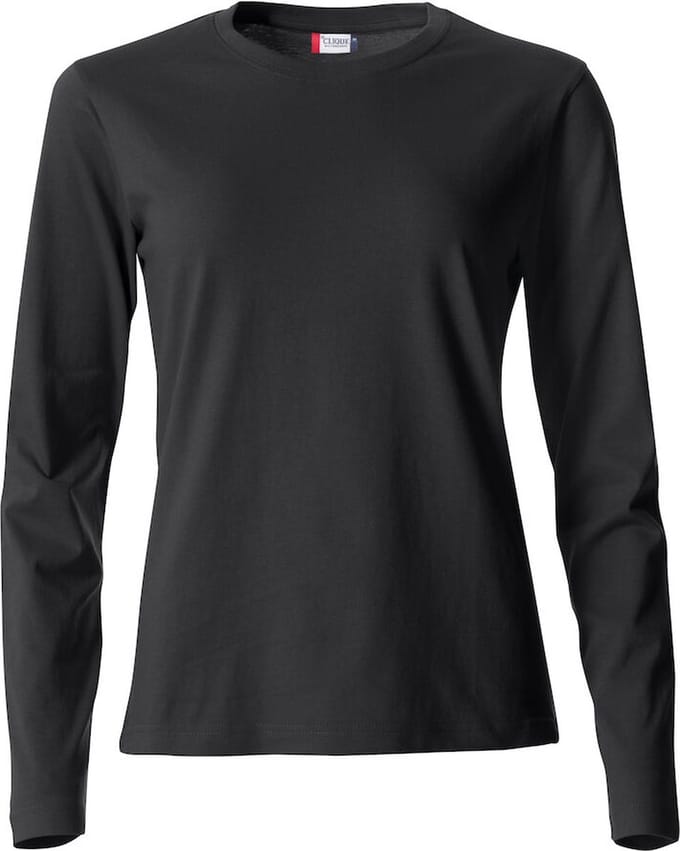 Clique Basic-T L/S Women 029034 - Zwart - M