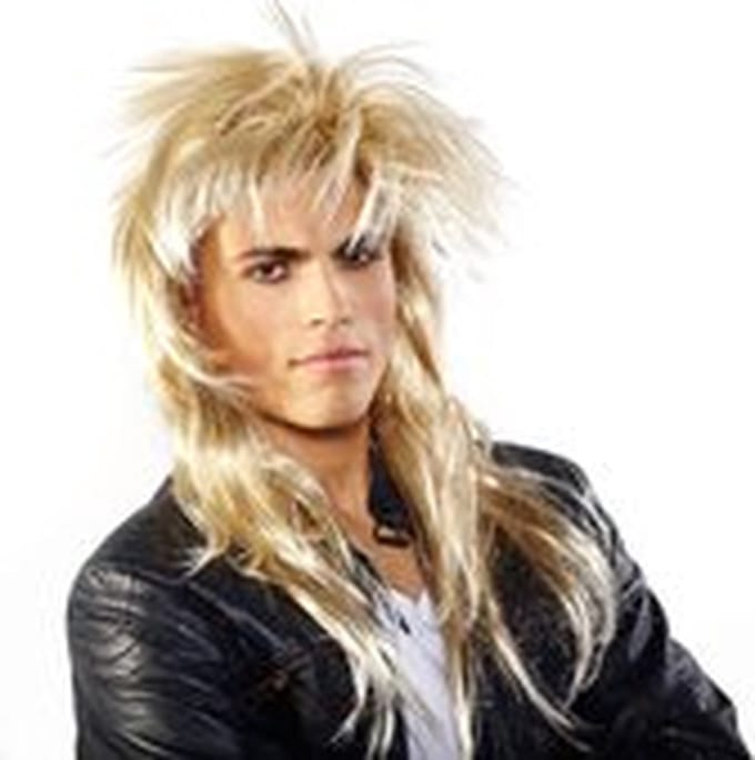 Folat - Pruik Johnny rocker blond