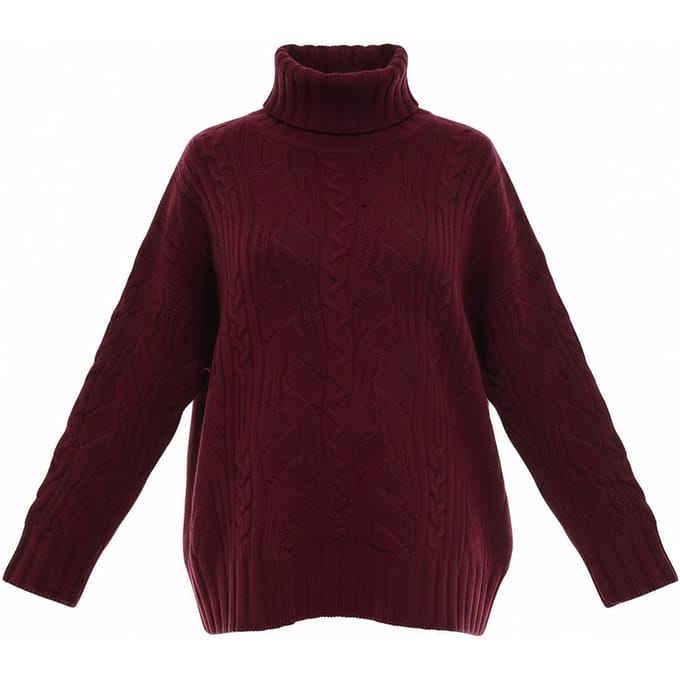 vrouw t-shirts d.exterior - multitrecce dolcevita - rood