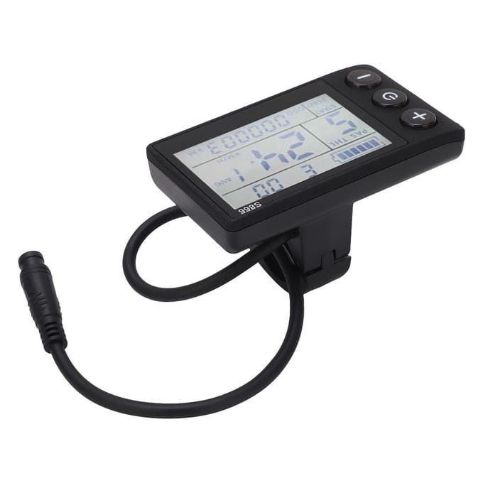Écran LCD de conversion pour scooter électrique avec connecteur étanche 6 broches, écran LCD de conversion pour VTT gray