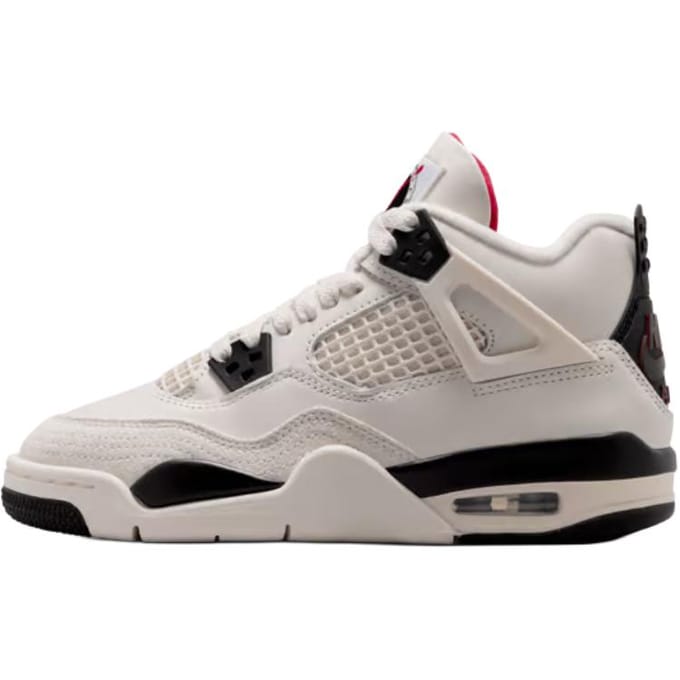 Air Jordan 4 Retro GS Flight Club Kinder Sneakers Grijs Sail Zwart IM4026-100 35.5