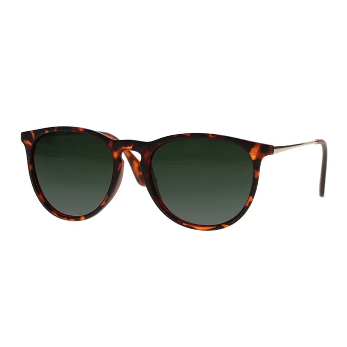 Spectrum Zonnebril Tortoise Goud Groen Glas Unisex