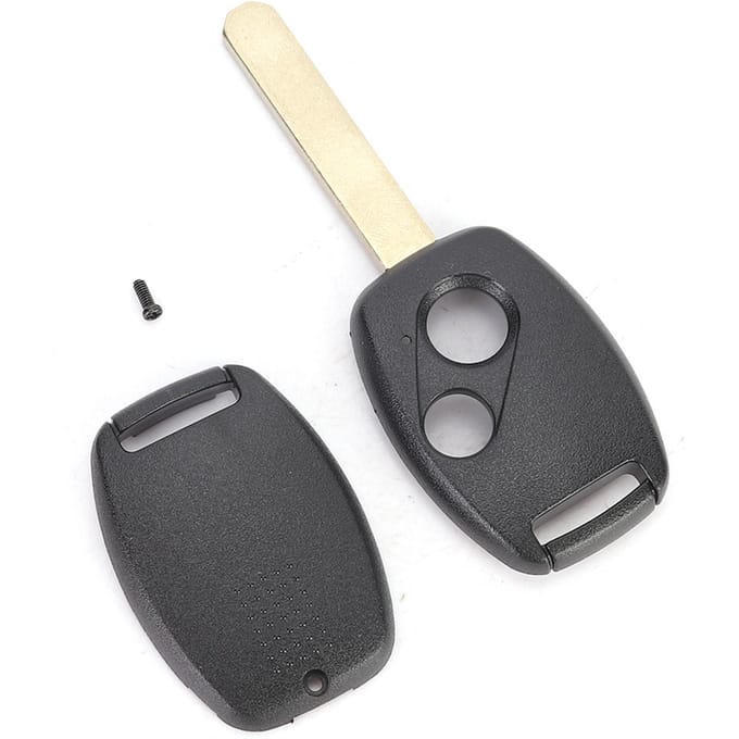 2-Knops Autosleutelhanger Hoes Shell Vervangingsaccessoire Geschikt voor Honda Accord gray