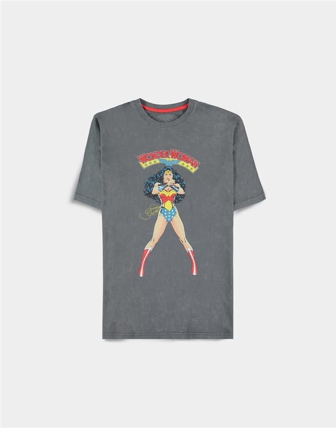 DC Comics Wonder Woman Dames T-shirt - L - Grijs