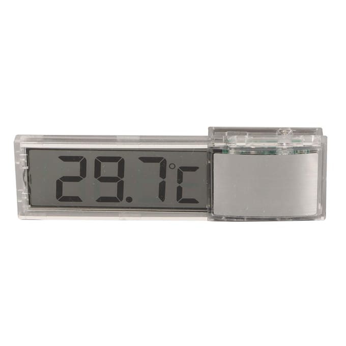 Aquarium Thermometer 3D LCD Digitale LED Vis Tank Thermometer voor Aquarium Accessoires gray