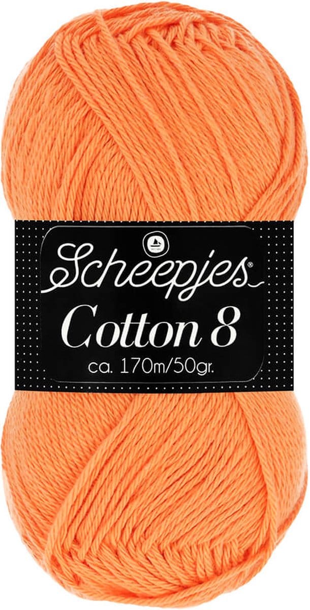 Scheepjes Cotton 8 50g - 639 Oranje